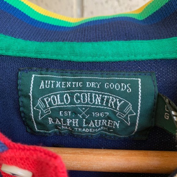 Polo Ralph Lauren Outdoor Sportsman Rainbow Collar - Picture 7 of 7